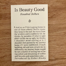 Is Beauty Good