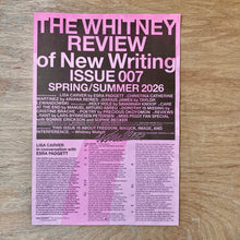 The Whitney Review Of New Writing Issue 7