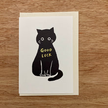 Lucky Black Cat Card