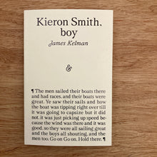 Kieron Smith, Boy