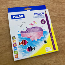 Milan MAXI Triangular Colour Pencils + Sharpener