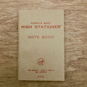 Hightide Penco Puggy's Paperback Notebook - Red Cover