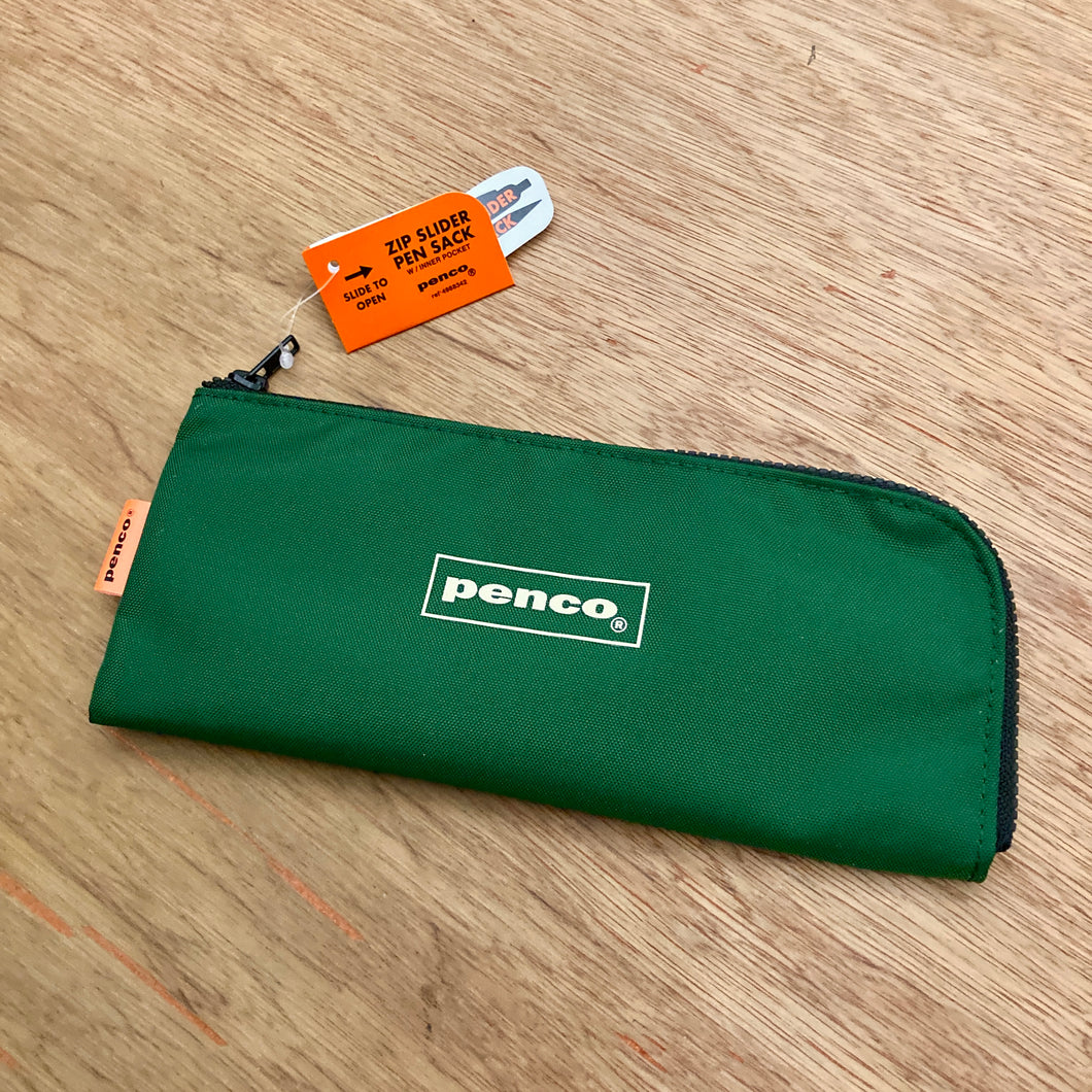 Penco Flat Pen Case - Green