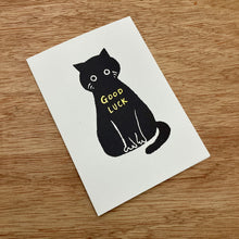 Lucky Black Cat Card