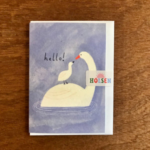Hello Swan Mini Card