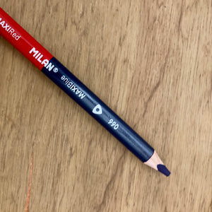 Milan Maxi Bicolour Red-Blue Triangular Pencils