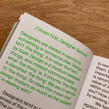 Citizen First Designer Second