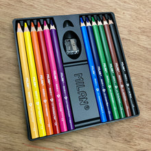 Milan MAXI Triangular Colour Pencils + Sharpener