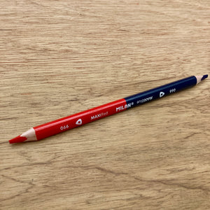 Milan Maxi Bicolour Red-Blue Triangular Pencils