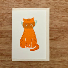 Cat With Cone Card