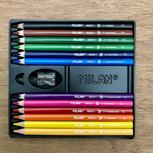Milan MAXI Triangular Colour Pencils + Sharpener