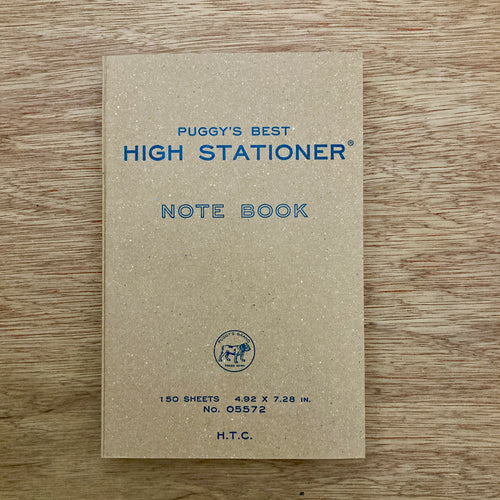 Hightide Penco Puggy's Paperback Notebook - Navy Cover