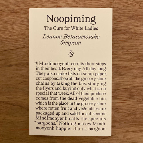 Noopiming: The Cure for White Ladies