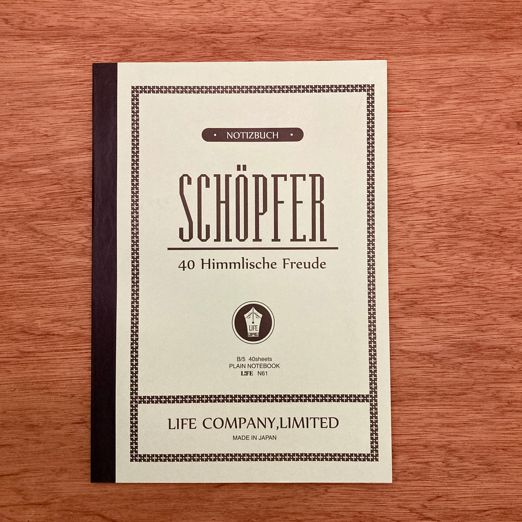 Life Schopfer Notebook - B5 - Plain