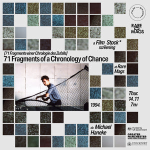 Film Stock Film Night - 71 Fragments of a Chronology of Chance - 14/11